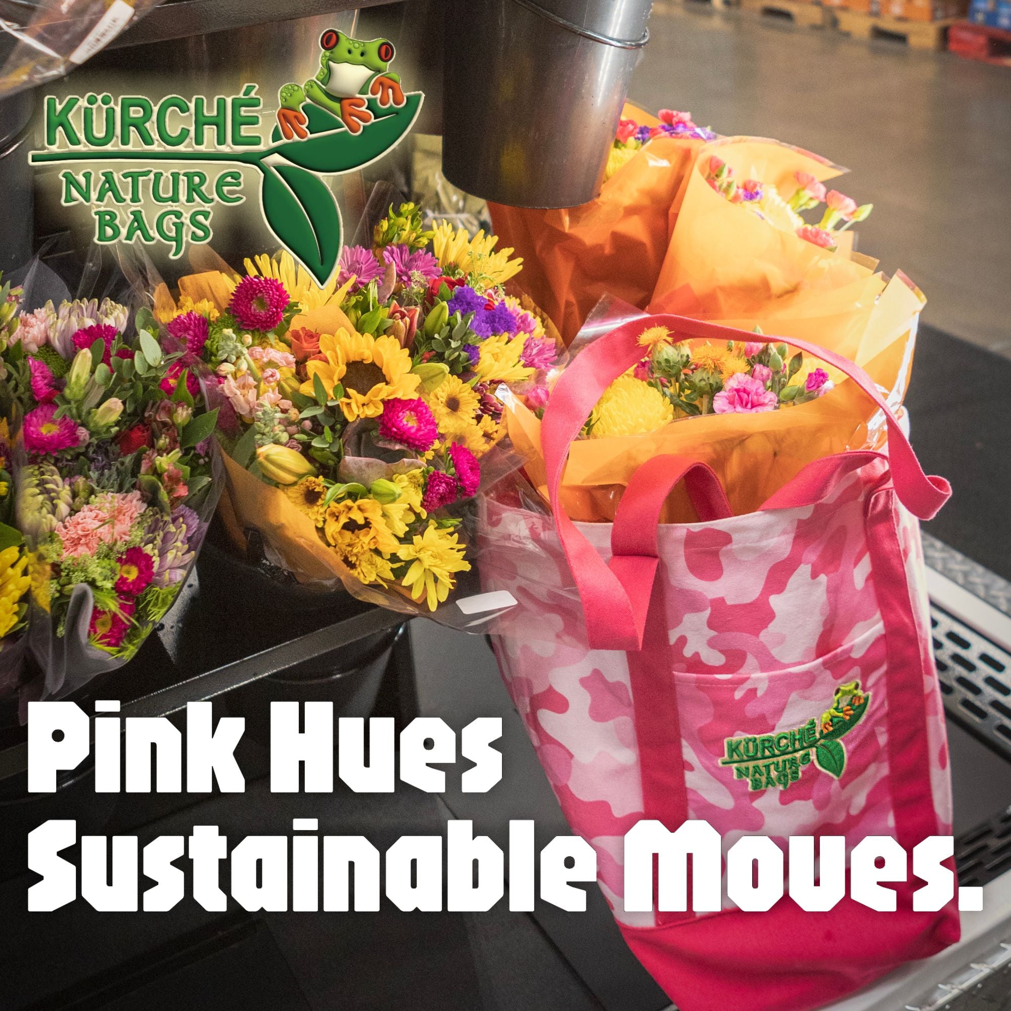 KÜRCHÉ Nature Bag – Flamingo Pink Camo