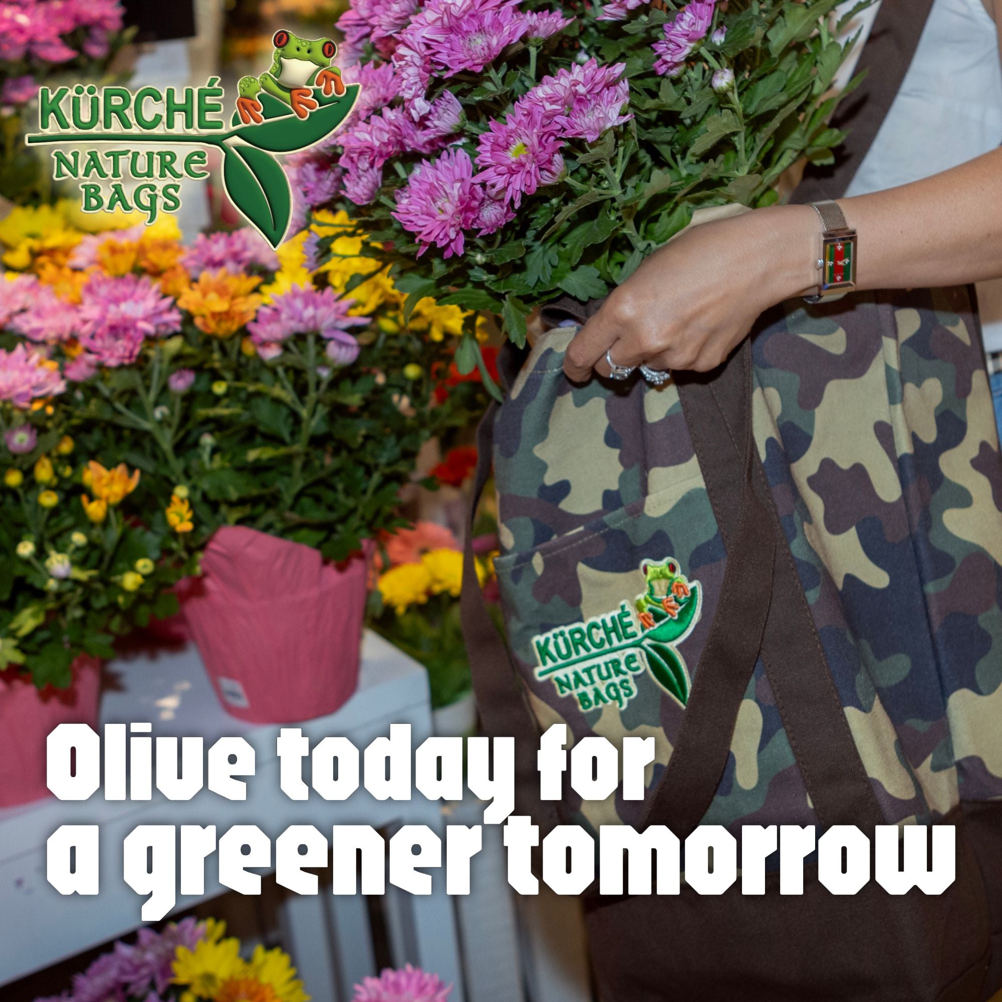 KÜRCHÉ Nature Bag – Olive Camo