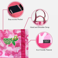 KÜRCHÉ Nature Bag – Flamingo Pink Camo