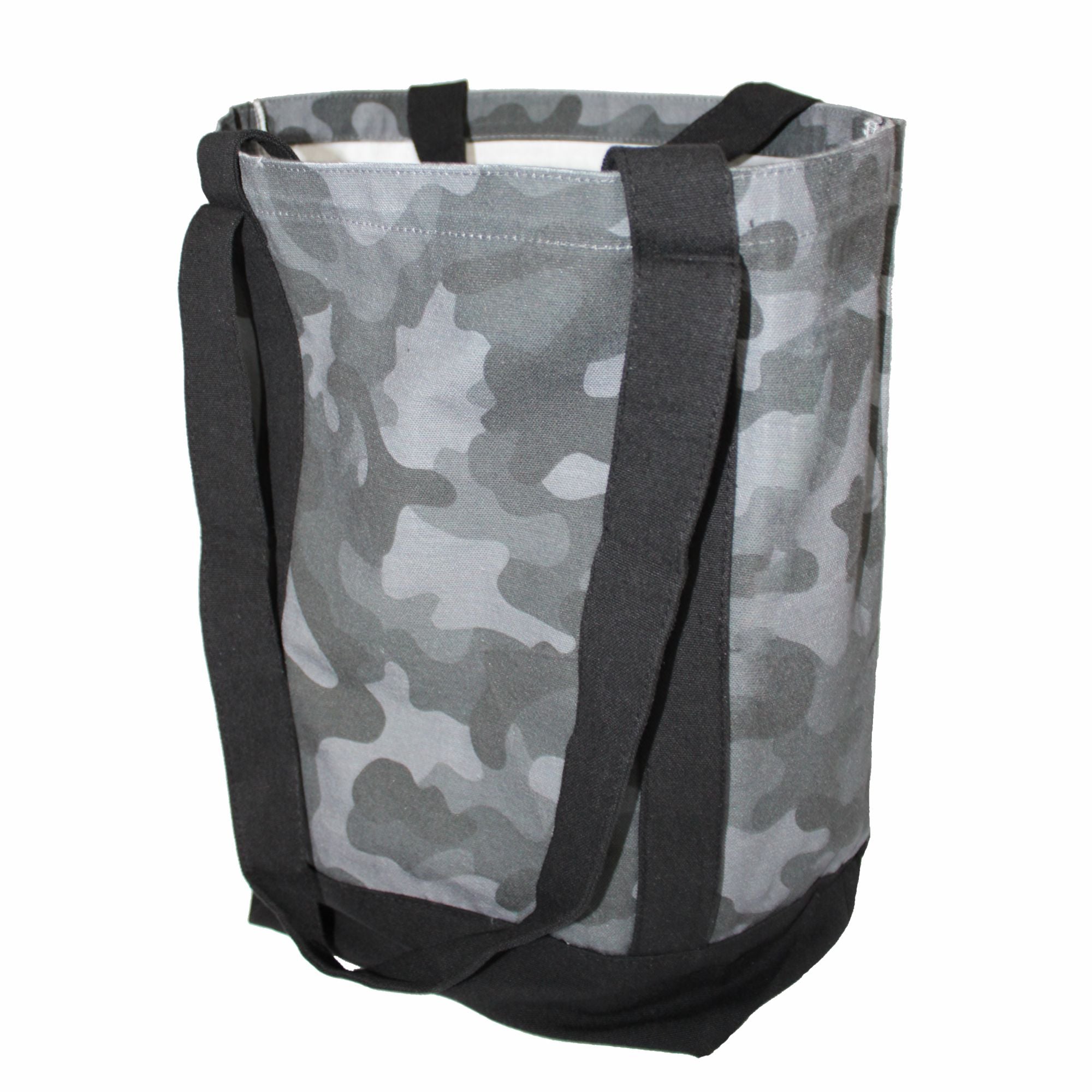KÜRCHÉ Nature Bag Tote – Midnight Black Camo Reusable Canvas Carryall