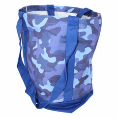 KÜRCHÉ Nature Bag Tote – Nautical Blue Camo Reusable Canvas Carryall
